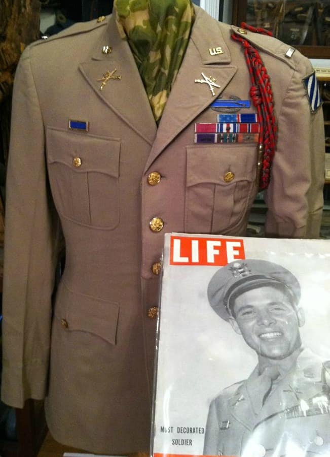 Audie Murphy WWII Uniform and Ribbon | Gettysburg Museum Of History