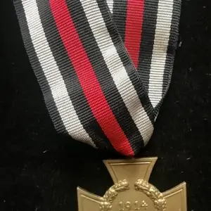 Original WWI German Cross Of Honor 1914-1918 With Ribbon Certified By The Gettysburg Museum Of History