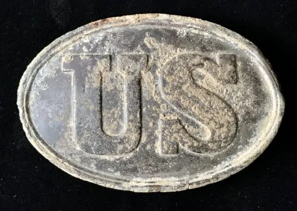 Original Nice Civil War Excavated Relic U.S. Belt Plate (Buckle) Recovered At Chancellorsville Certified