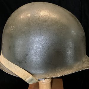 Outstanding WWII U.S. M-1 Fixed Bail Helmet Excellent Example Certified By The Gettysburg Museum Of History