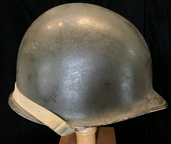 Outstanding WWII U.S. M-1 Fixed Bail Helmet Excellent Example Certified By The Gettysburg Museum Of History