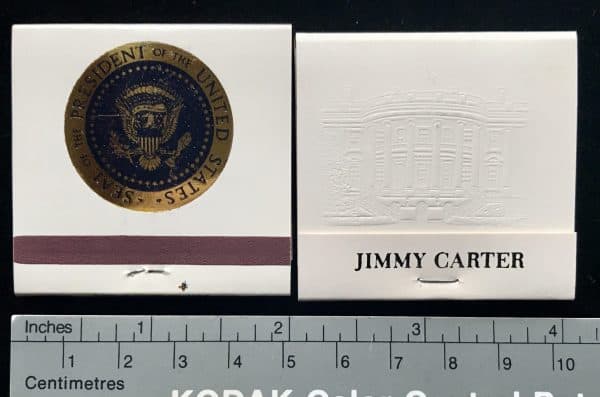 Original White House Presidential Seal Matches (Two Packs) Certified By The Gettysburg Museum Of History