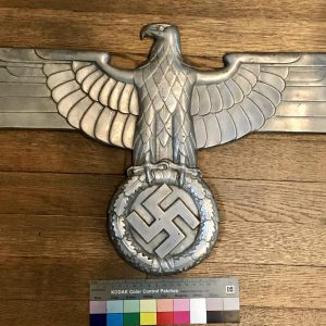 Original WWII German LARGE 27" Rail Road Eagle Removed From A Train Car By A U.S. Veteran Certified