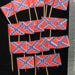 20x Vintage Antique Small Confederate Flags