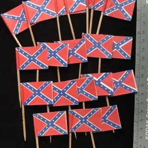 20x Vintage Antique Small Confederate Flags