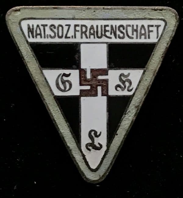 Original German NSDAP (Nazi) â€œNAT. SOZ. FRAUENSCHAFTâ€ MEMBERSHIP BADGE Certified By The Gettysburg Museum Of History