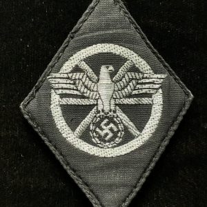 Original German NSDAP (NAZI PARTY) NSKK SECOND PATTERN DRIVER'S SLEEVE DIAMOND. (Kraftfahrraute) Certified