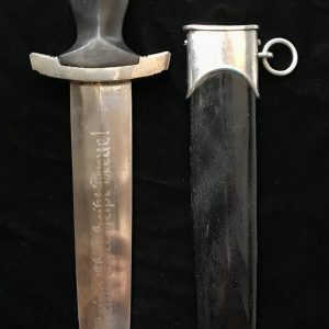 Outstanding VERY RARE Exclamation Point M-33 SS Service Dagger Brought Home By A U.S. Veteran Certified