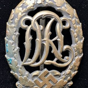 Original German DRL Sports Badge In Bronze Certified By The Gettysburg Museum Of History