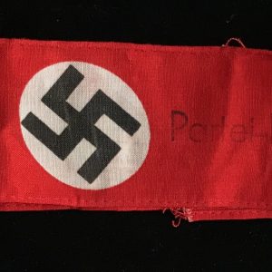 Original German NSDAP (Nazi Party) Partei-Bereitschaftâ€ (party readiness) Armband Certified