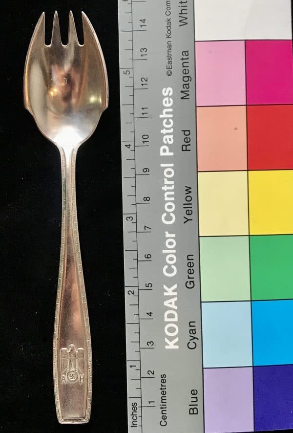 Adolf Hitlerâ€™s Personal Formal Oyster Fork â€œLiberatedâ€ From The Brown House/Fuhrerbau In Munich By A U.S. Solider Certified By The Gettysburg Museum Of History