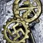 Original WWII German DAF DAOV Stick Pin Badge Certified By The Gettysburg Museum Of History