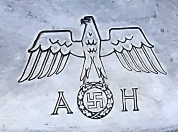 Original Adolf Hitler Serving Tray By Wellner Certified By The Gettysburg Museum Of History