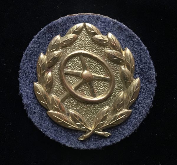 RARE Original WWII German DRIVERâ€™S PROFICIENCY BADGE IN GOLD Certified