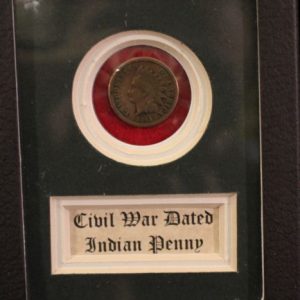 Authentic Civil War Dated Indian Head Penny In Collectors Box