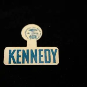 JFK's Personally Owned "Kennedy" Campaign Pin From 1960
