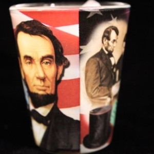 Abraham Lincoln Commemorative Shot Glass