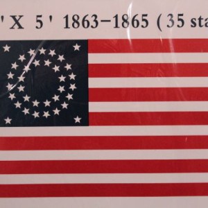 35 Star U.S. American Civil War Banner