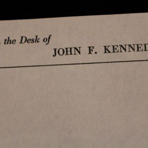 President John F. Kennedy's Personally Owned Presidential Stationery