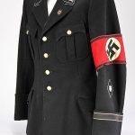 Original Mega Rare WWII Era German Early Black Allgemeine SS Leader's Uniform For An OBERSTURMFUHRER (Officer) Certified By The Gettysburg Museum Of History
