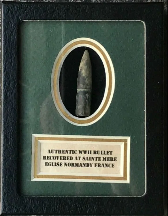 VERY RARE WWII 1944 D-Day German FIRED Bullet Casing Recovered