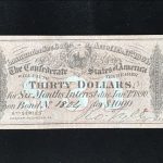 Original Civil War Confederate Bond Coupon Note 1864 Certified By The Gettysburg Museum of History