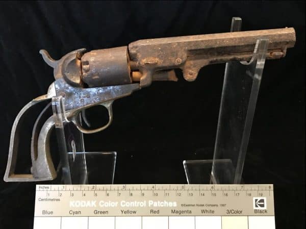 Original Early Pick-Up Relic Colt Revolver Recovered At The Valley Of Death Gettysburg Battlefield