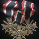 Original WWII Bronze German War Service Merit With Swords 2nd Class With Ribbon Certified By The Gettysburg Museum Of History