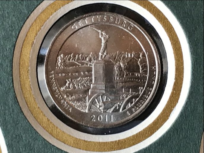 civil war battlefield commemorative coins and relic bullets