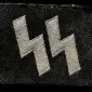 Original WWII Waffen SS Sleeve Collar Tab Cut Off By A U.S. Veteran Certified By The Gettysburg Museum Of History