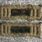 Original Matching Set Of Civil War Bullion Captain's Shoulder Boards Uniform Removed