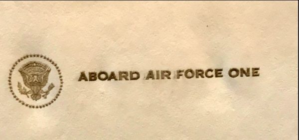 President John F. Kennedyâ€™s Personally Owned Air Force One Presidential Stationery