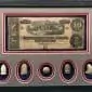 Authentic Confederate Money & Civil War Bullets Display In Collectors Glass Case Certified By The Gettysburg Museum Of History