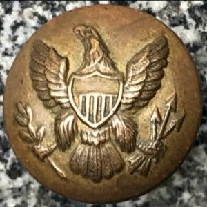 Original Civil War Union Eagle Coat Size Button Non-Excavated 1861-1865 Certified By The Gettysburg Museum Of History