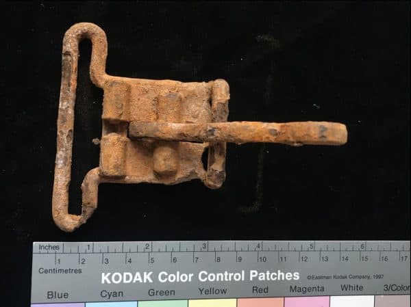 Original WWII D-Day U.S. Glider Seat Belt Buckle Recovered Near Sainte Mere Eglise Normandy Certified