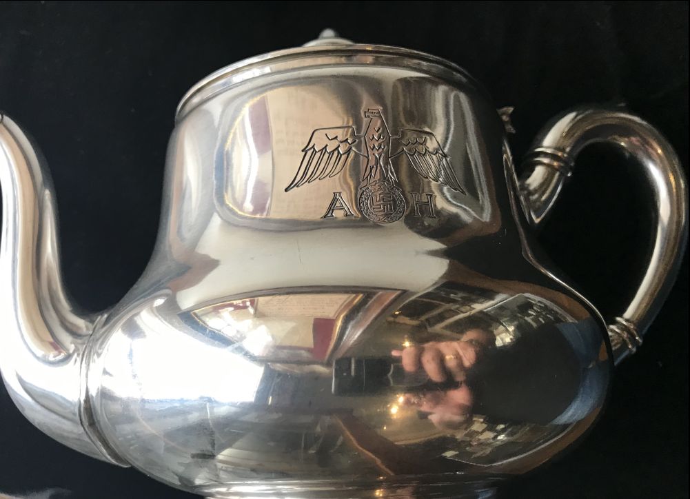 Adolf Hitler's Personal Formal Pattern Silver Tea Pot By Wellner Recovered  By A U.S. Veteran Certified By The Gettysburg Museum Of History