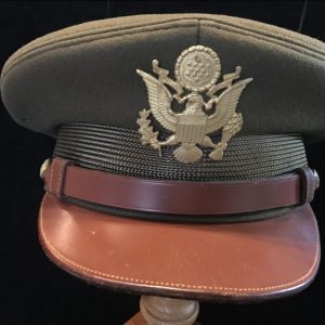 Original WWII U.S. LARGE Officer's Hat Excellent Example Certified By The Gettysburg Museum Of History