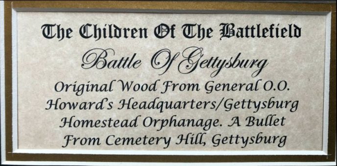 Gettysburg Orphanage History and Wood Bullet