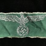 Original WWII German Police Customs Official Cuff Title Brought Home By A U.S. Veteran Certified