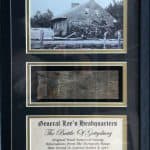 General Leeâ€™s Headquarters Historic Wood Display Battle Of Gettysburg In Collectorâ€™s Glass Case Certified