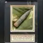 Original Massive .50 Cal. Bullet, And Parachute Relic From D-Day Sainte Mere Eglise Band Of Brothers Area With Museum COA
