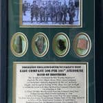 Deluxe Easy Company WWII Relic Collection Our Best Band Of Brothers Related Set In Collectors Glass Case Certified