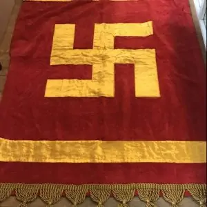 Exceeding Rare And Exquisite WWII German NSDAP (Nazi) Tapestry From The Reich Chancellery In Berlin Brought Home By A U.S. Veteran Certified
