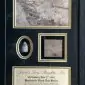 Devilâ€™s Den/Slaughter Pen Battlefield Wood and Bullet Display Gettysburg In Collectorâ€™s Glass Case Certified