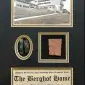 Authentic Brick From Adolf Hitlerâ€™s Berghof (Mountain Home) And Camo Piece In Deluxe Collectorâ€™s Glass Case Certified By The Gettysburg Museum Of History