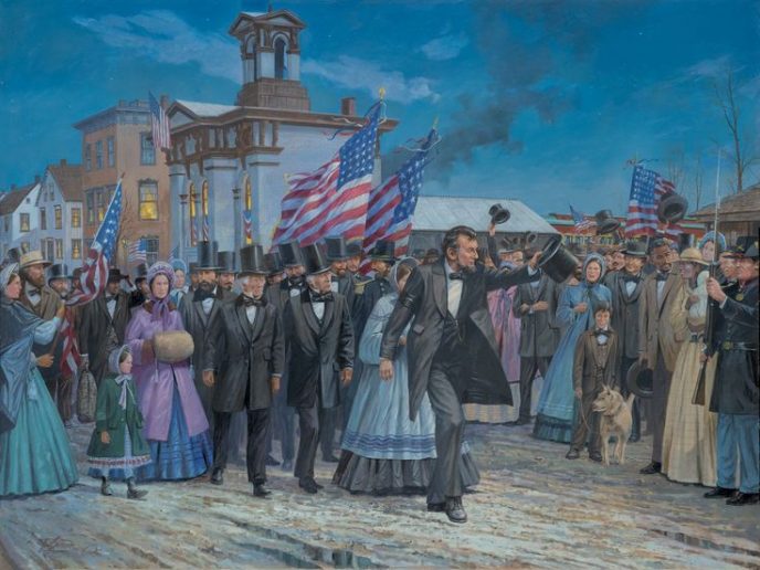 Gettysburg Railway and Historic Gettysburg Train Station Lincoln Arrival