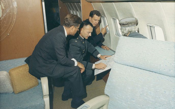 Air Force One JFK photo – Air Force One Kennedy 1963 memorabilia
