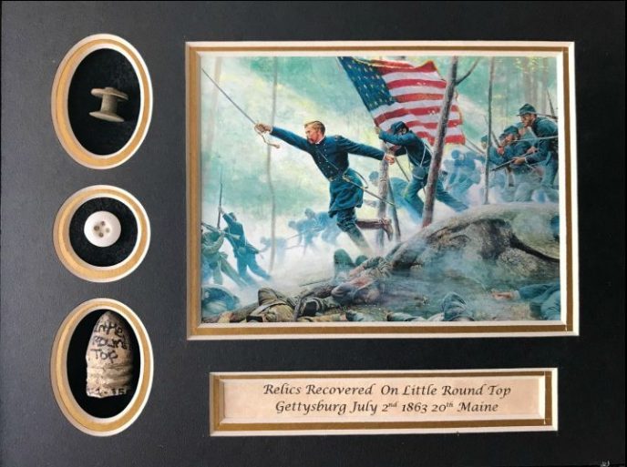 Gettysburg Round Top view with connection to 20th Maine and Chamberlain