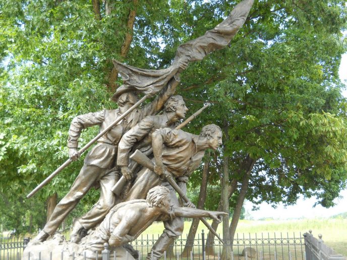 North Carolina monument at Gettysburg battlefield