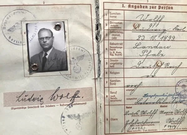 wehrpass for sale